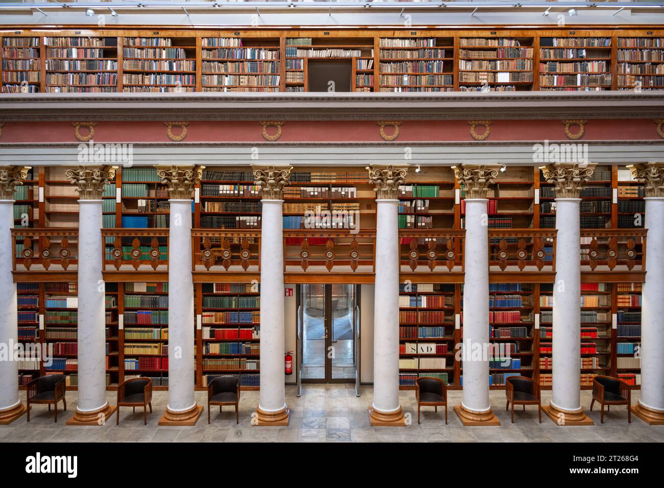 The Cupola Hall, National Library Kansalliskirjasto, Helsinki, Finland Stock Photo