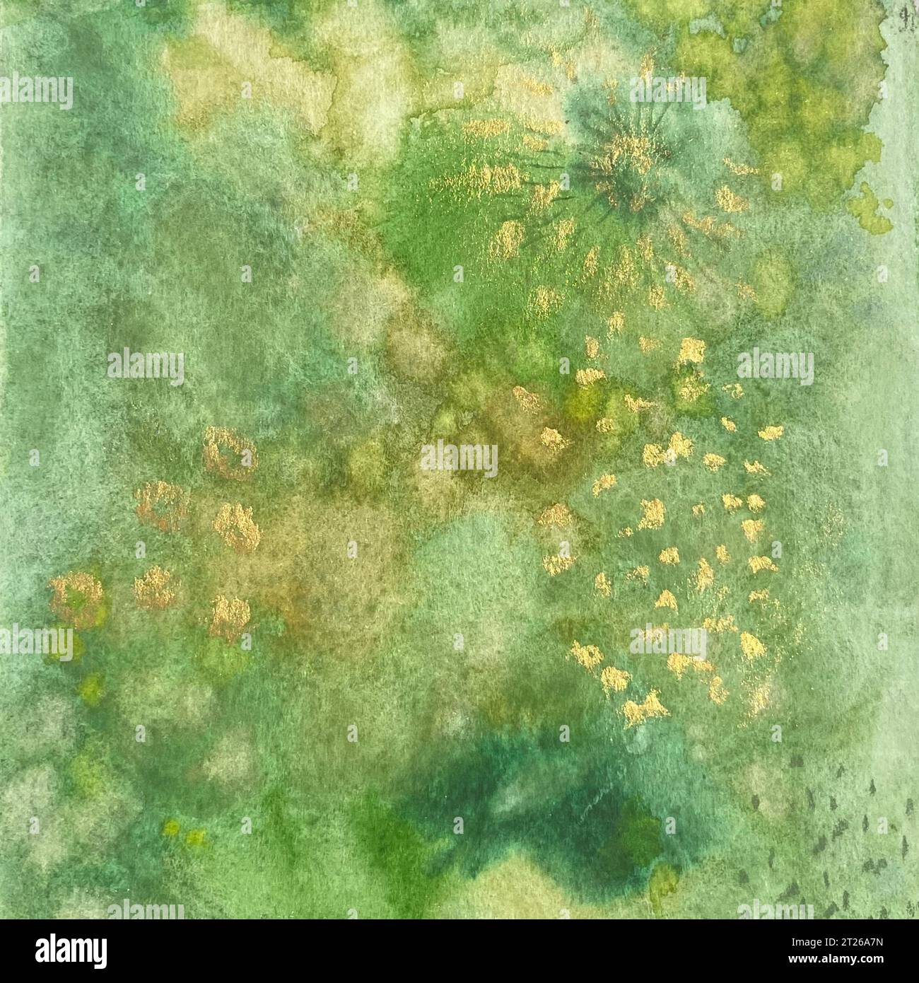 Watercolor green texture abstract background quality illustration Stock ...