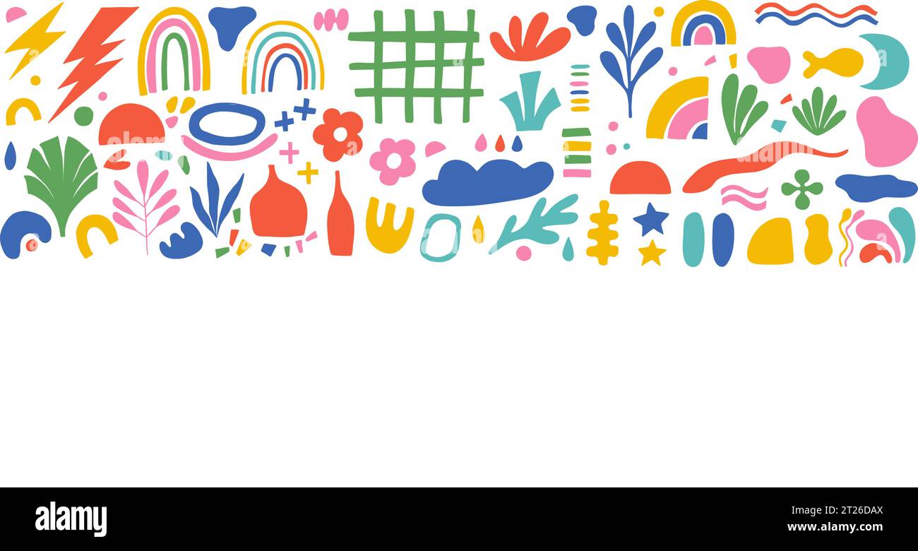 Set of doodle hand drawn organic shapes Stock Vector Image & Art - Alamy