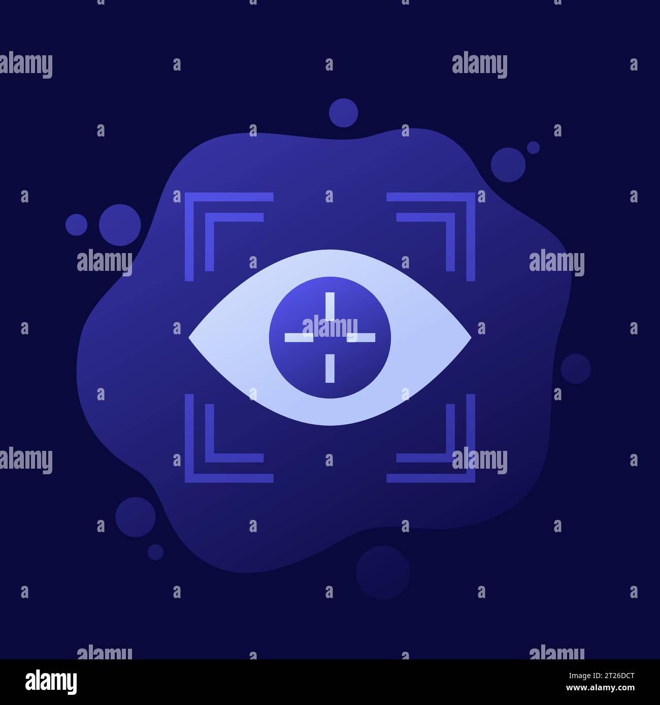 eye tracking icon, vector design Stock Vector