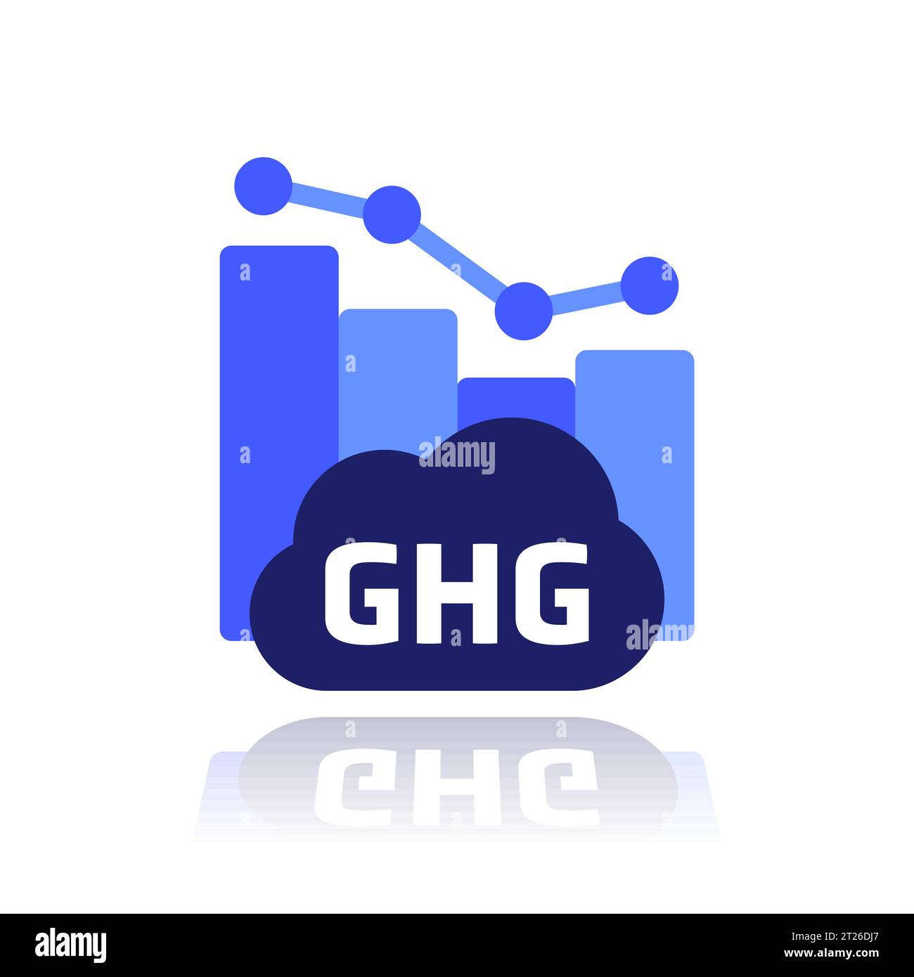 ghg-reducing-greenhouse-gas-emission-icon-stock-vector-image-art-alamy