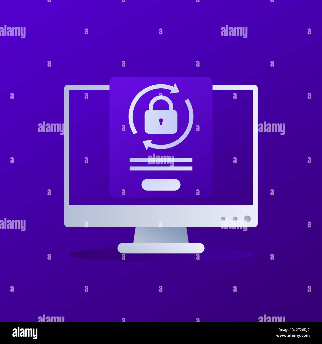 password reset vector icon for web Stock Vector