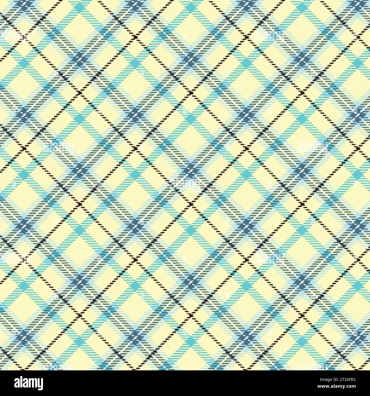 Scottish tartan plaid repeated vector seamless pattern for the background Stock Vector