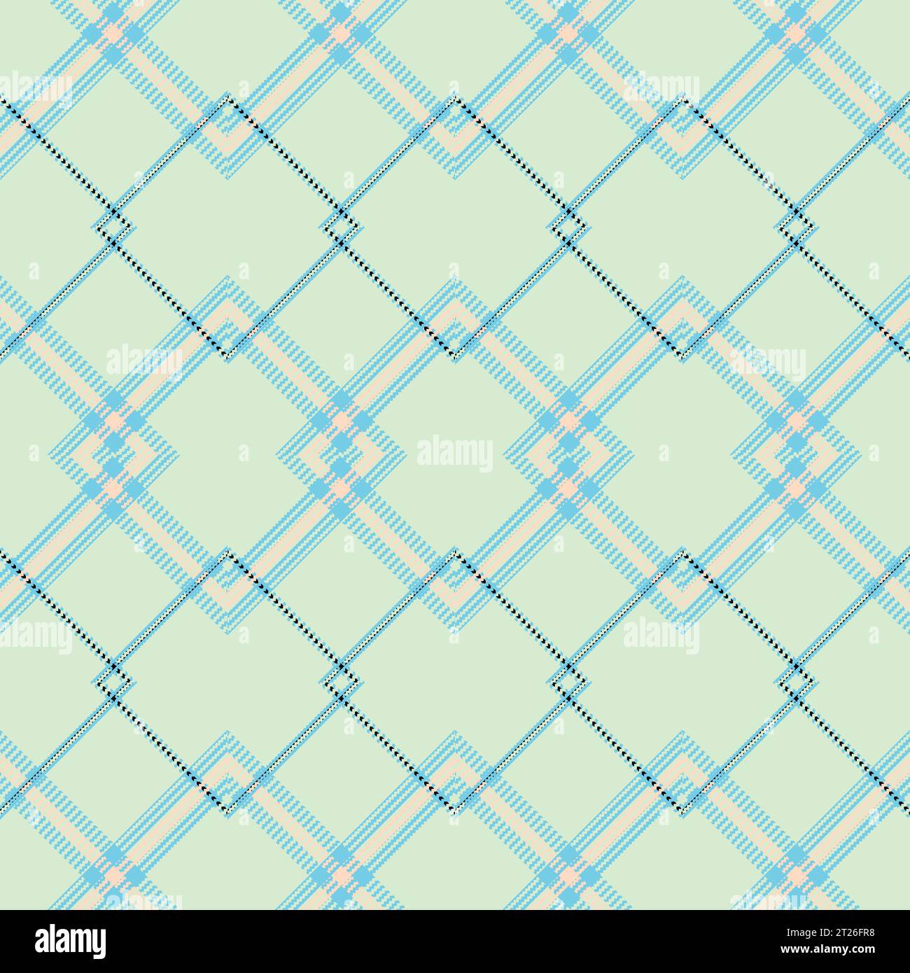 Scottish tartan plaid repeated vector seamless pattern for the background Stock Vector