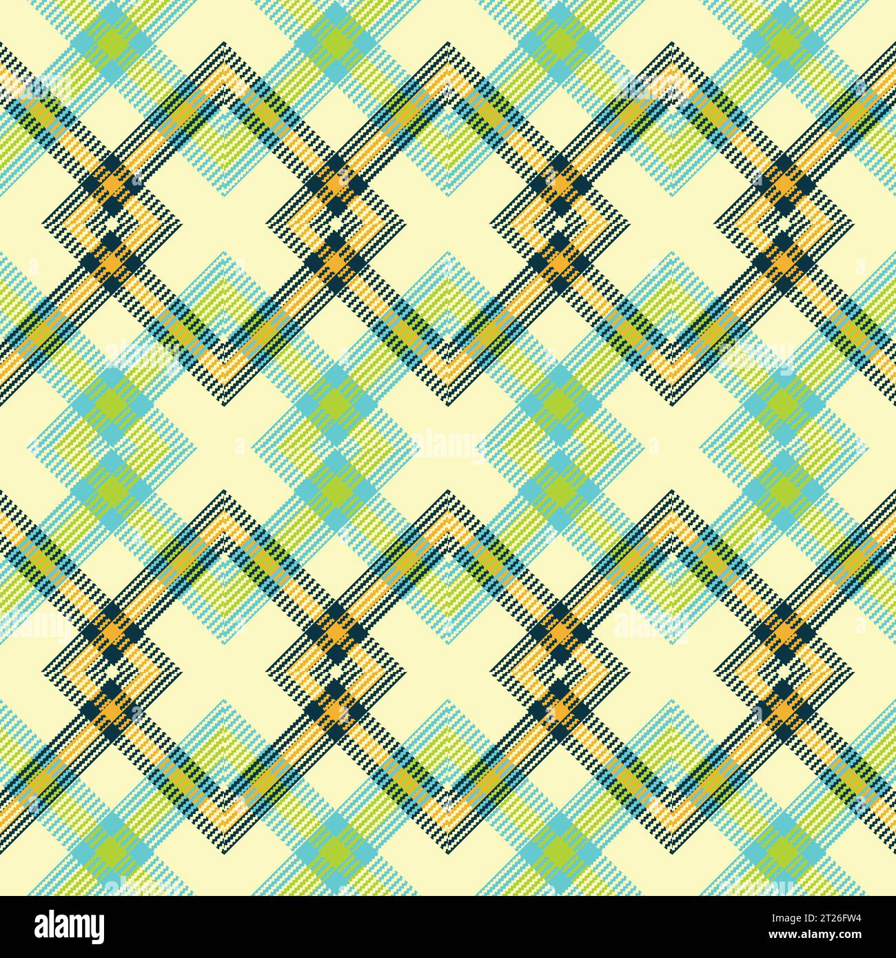 Scottish tartan plaid repeated vector seamless pattern for the background Stock Vector