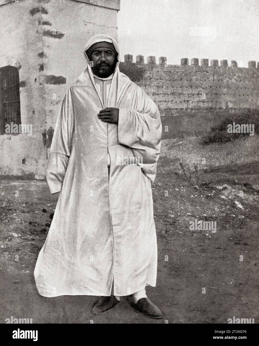 Moulay Yusef ben Hassan, 1882 - 1927.  'Alawi sultan of Morocco from 1912 to 1927.  From Mundo Grafico, published 1912. Stock Photo