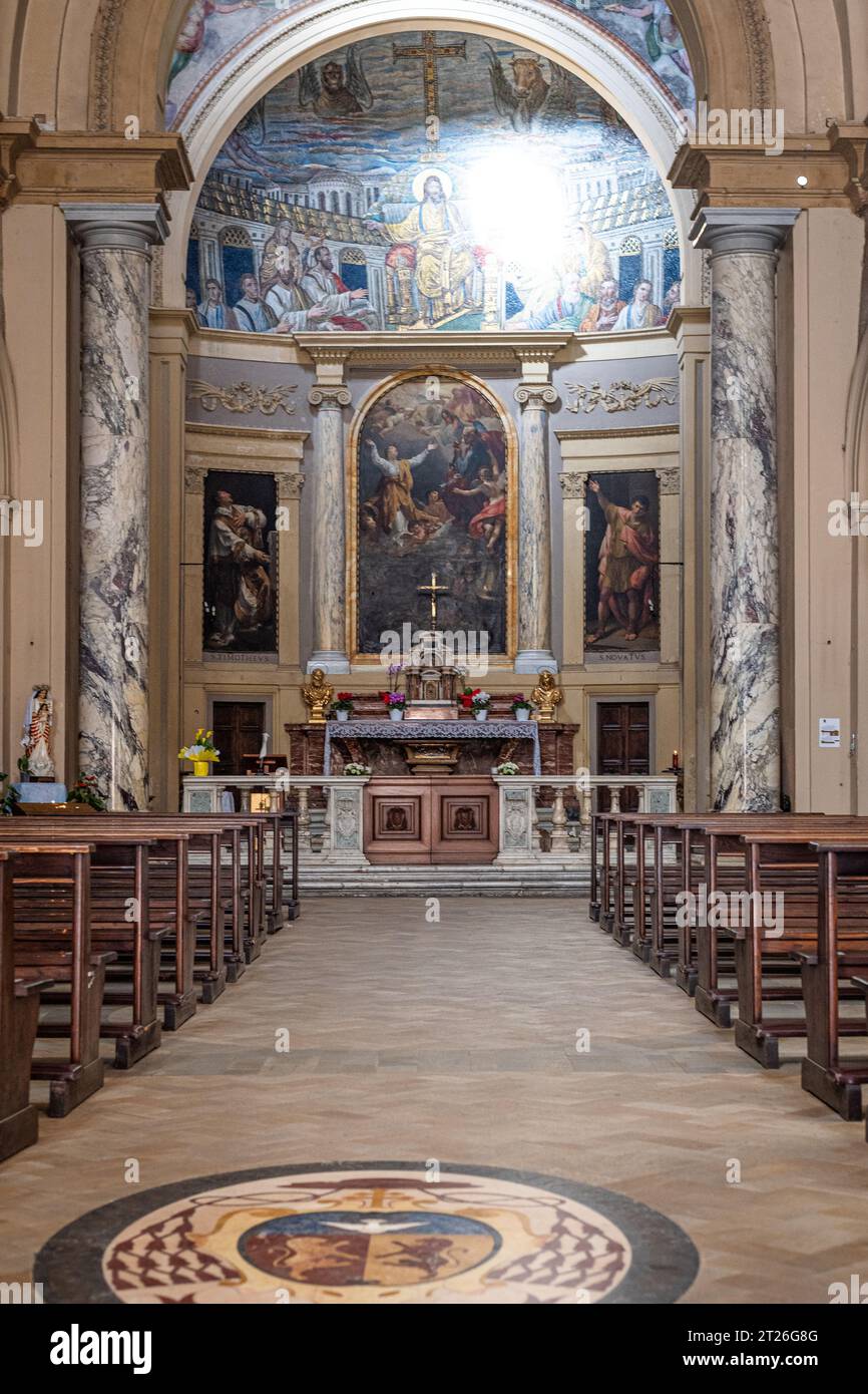 Rome, Italy - February 15, 2023: Altar Interior of Basilica of Santa ...