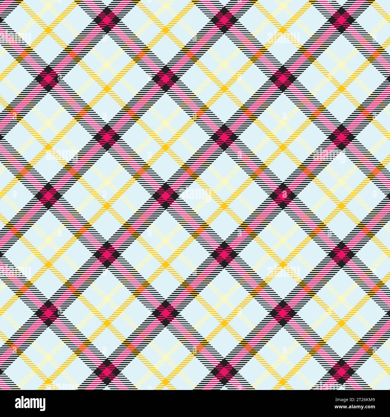 Scottish tartan plaid repeated vector seamless pattern for the background Stock Vector
