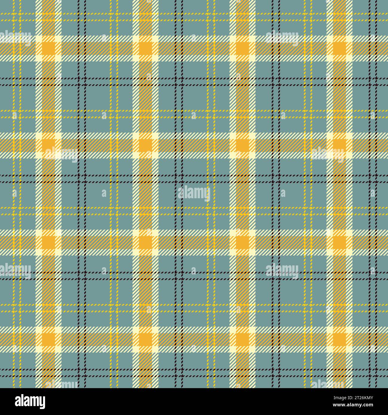 Scottish tartan plaid repeated vector seamless pattern for the background Stock Vector