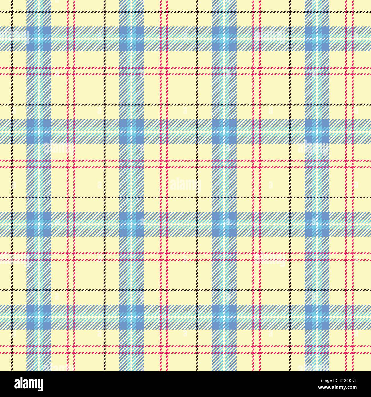 Scottish tartan plaid repeated vector seamless pattern for the background Stock Vector