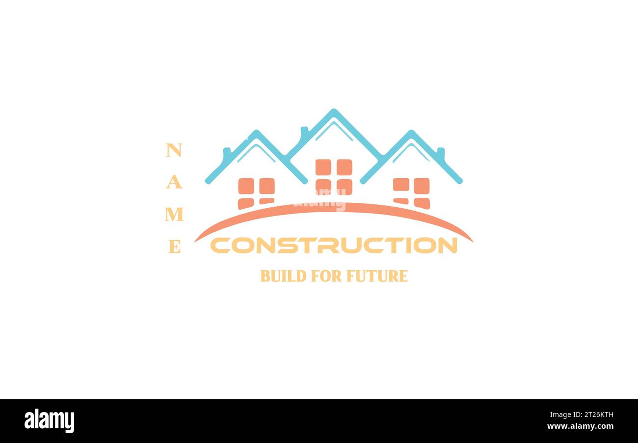 Best real estate logo-Construction logo-property logo design Stock Vector