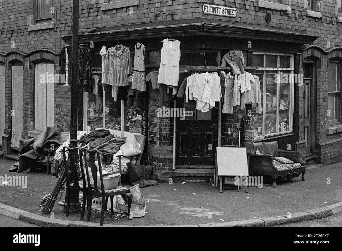 Corner shop at the junction of Pym Street and Flewitt Street. The shop
