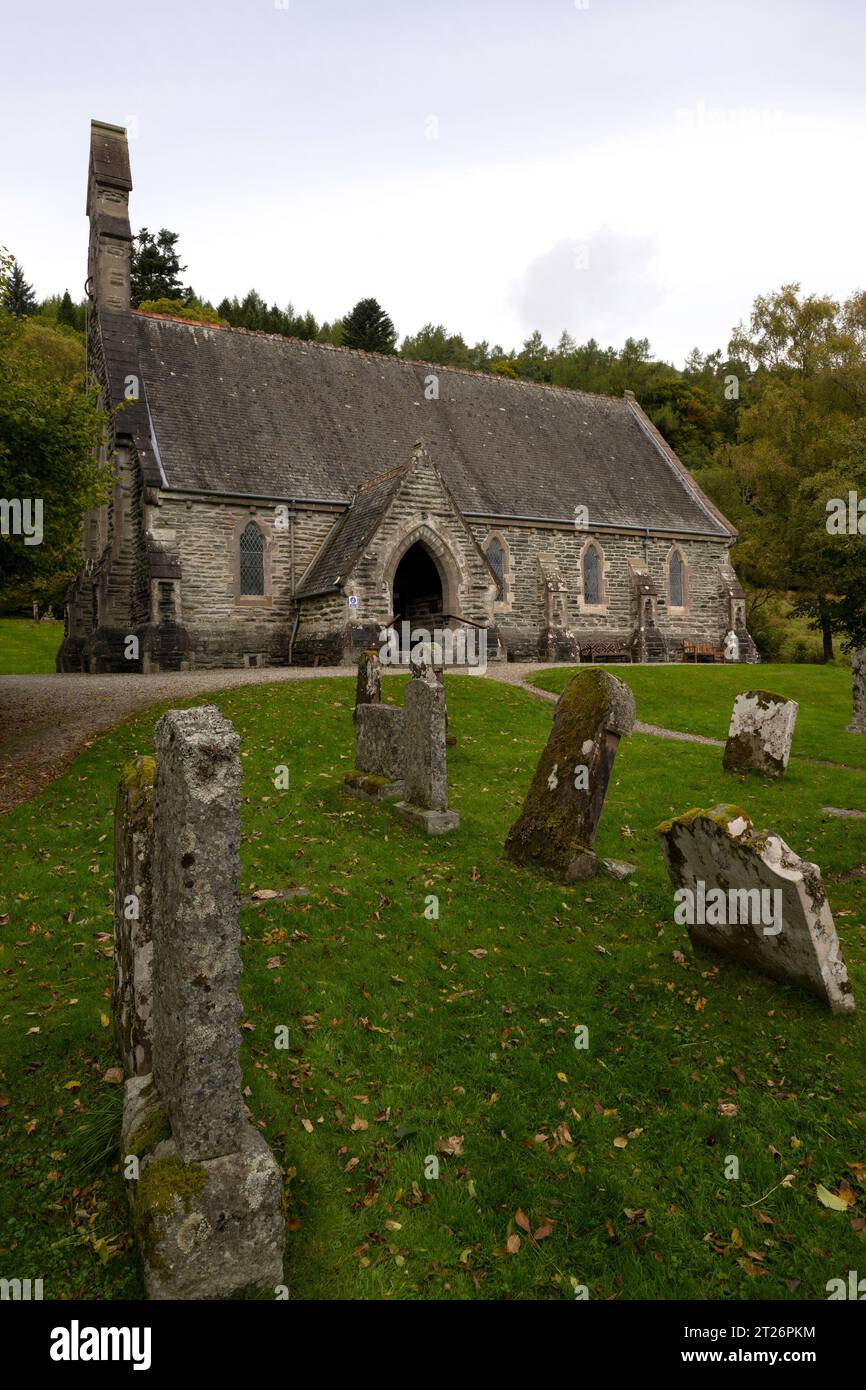 Balquhidder Parish Church at the western extremity of what used to be Perthshire. Credit: Ian Jacobs Stock Photo