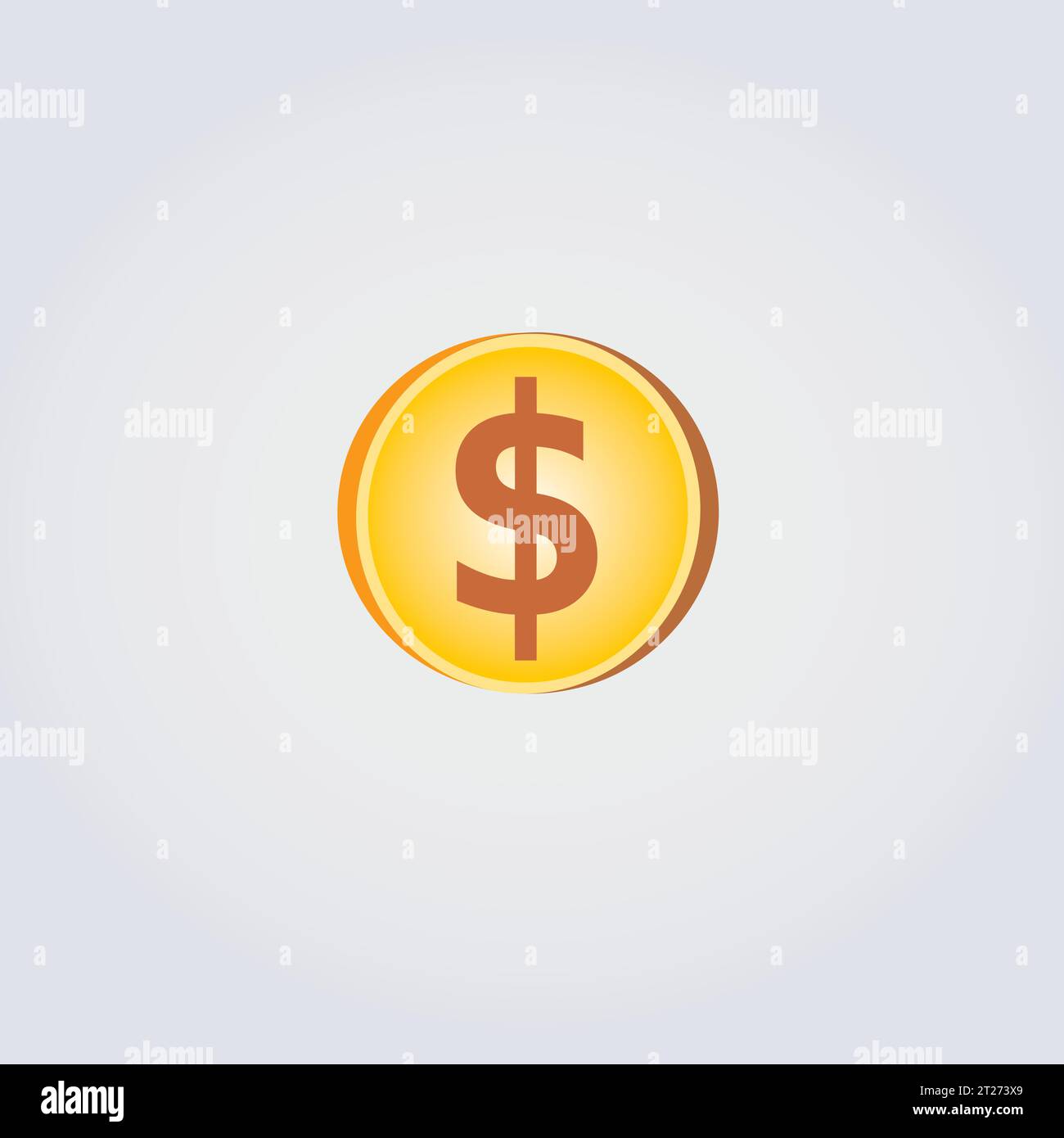 Currency Icon Dollar Logo Button Illustration Vector Design Stock Vector