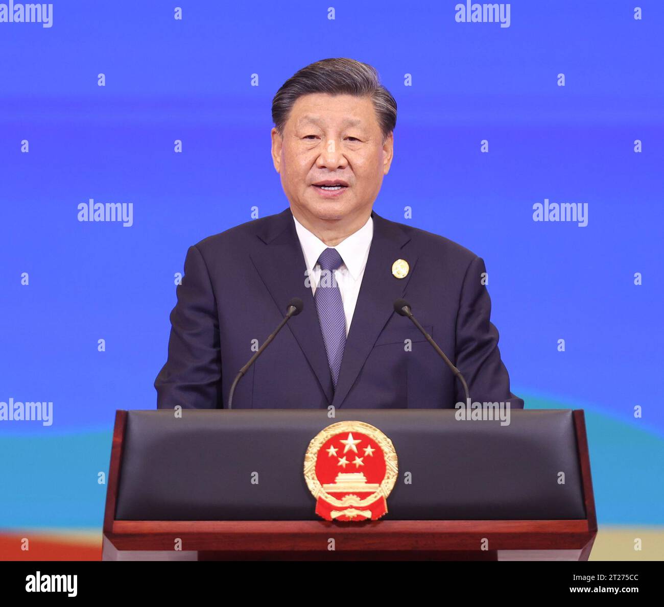 beijing-china-17th-oct-2023-chinese-president-xi-jinping-addresses