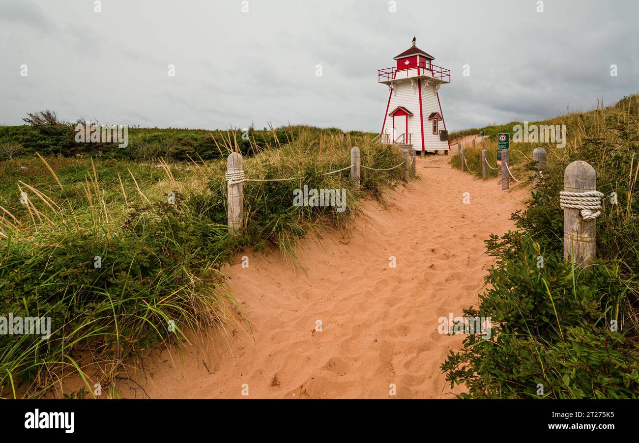 Covehead Harbour Lighthouse   Stanhope Bayshore, Prince Edward Island, CAN Stock Photo