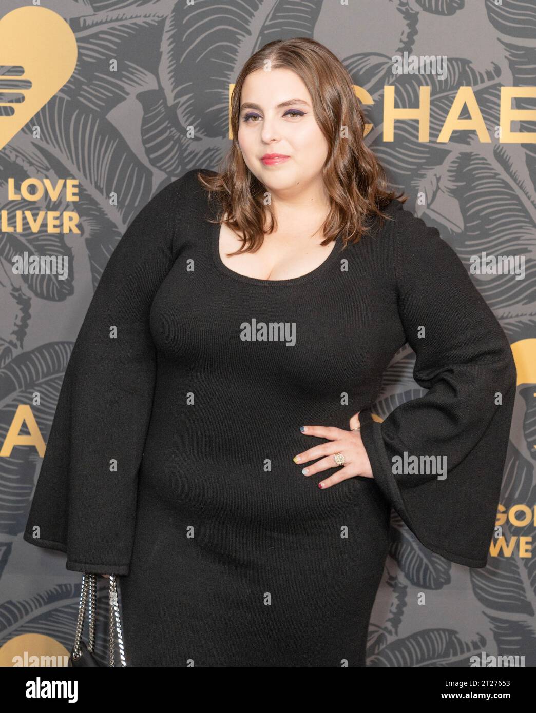 Beanie Feldstein attends the 2023 God's Love We Deliver Golden Heart