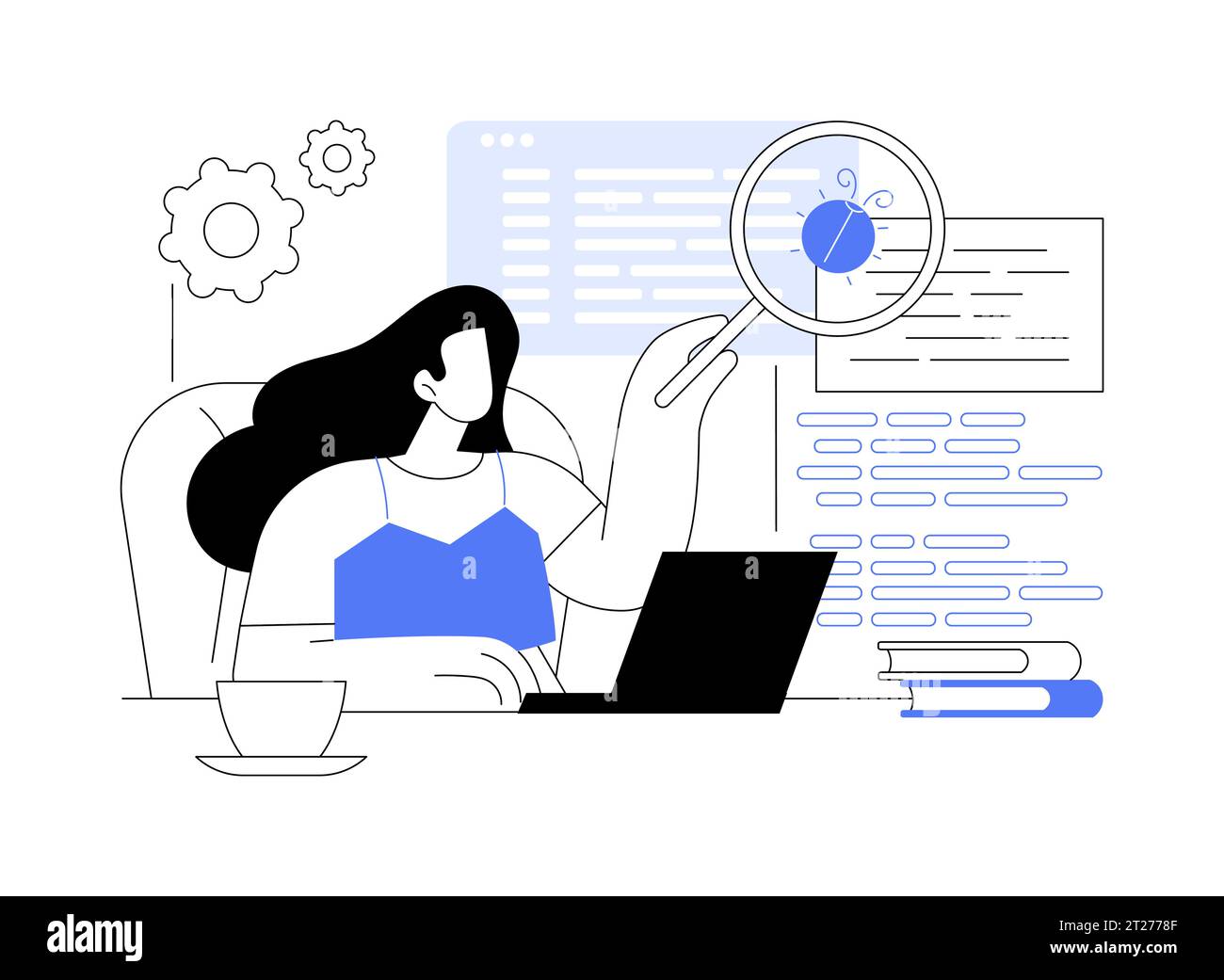 Software testing course isolated cartoon vector illustrations Stock ...