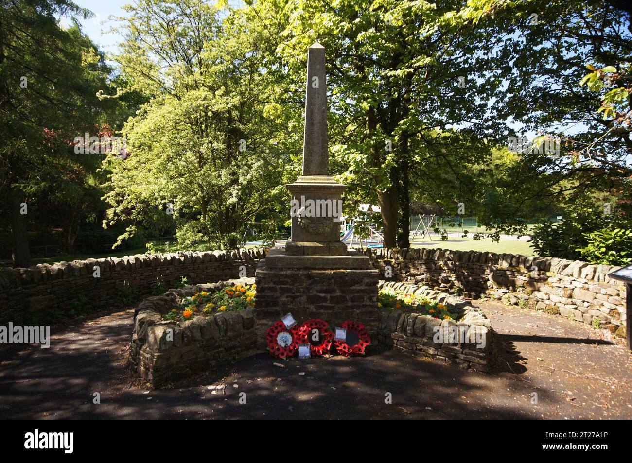 Lothersdale War Memorial, North Yorkshire, England, UK Stock Photo