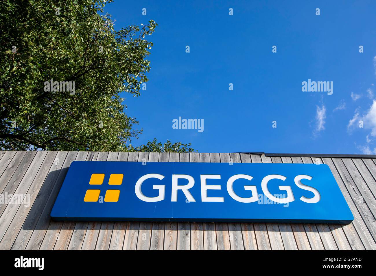 Greggs plc is a British bakery chain. It specialises in savoury products such as bakes, sausage rolls, sandwiches and sweet items including doughnuts and vanilla slices. It is headquartered in Newcastle upon Tyne, England. It is listed on the London Stock Exchange, and is a constituent of the FTSE 250 Index. Originally a high street chain, it has since entered the convenience and drive-thru markets, this achieved mainly through its partnership with EG Group. Stock Photo