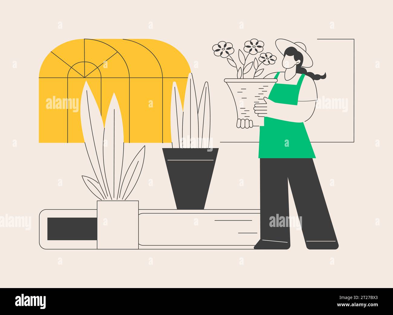 Seasonal planters abstract concept vector illustration Stock Vector ...
