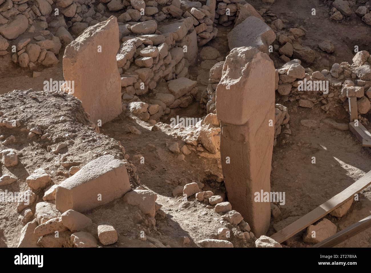 Göbekli Tepe Archaeological Site in the Southeastern Anatolia Region of Turkey Stock Photo