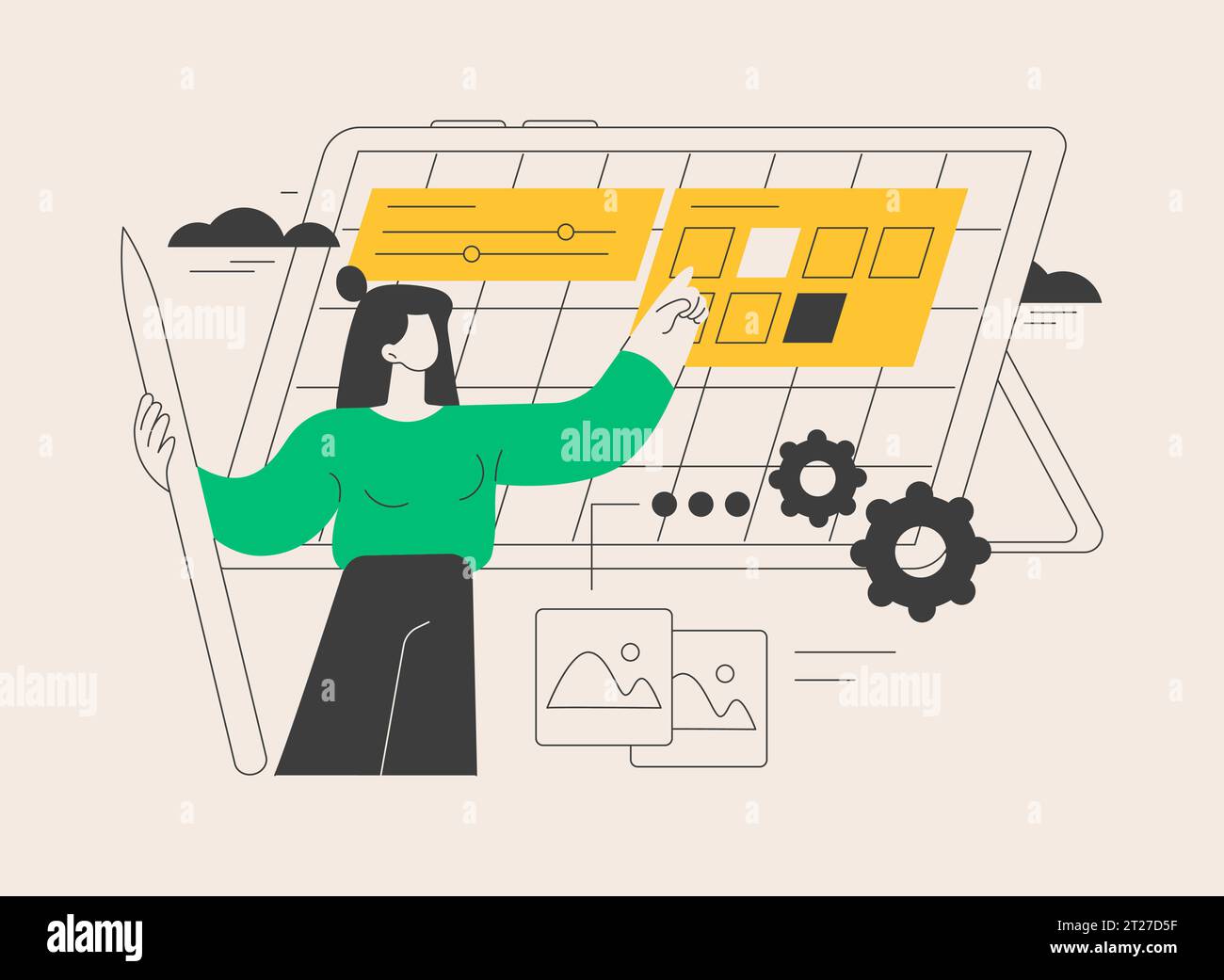 Graphic design abstract concept vector illustration Stock Vector Image ...