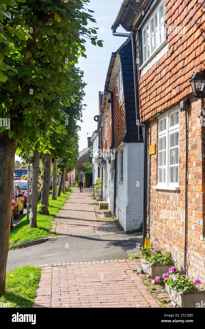 Period houses, High Street, Burwash, East Sussex, England, United