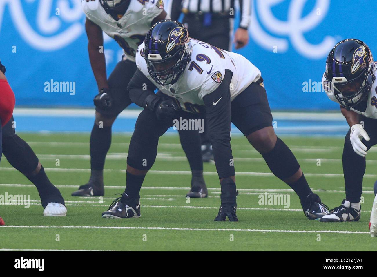 Baltimore Ravens offensive tackle Ronnie Stanley (79) in action during