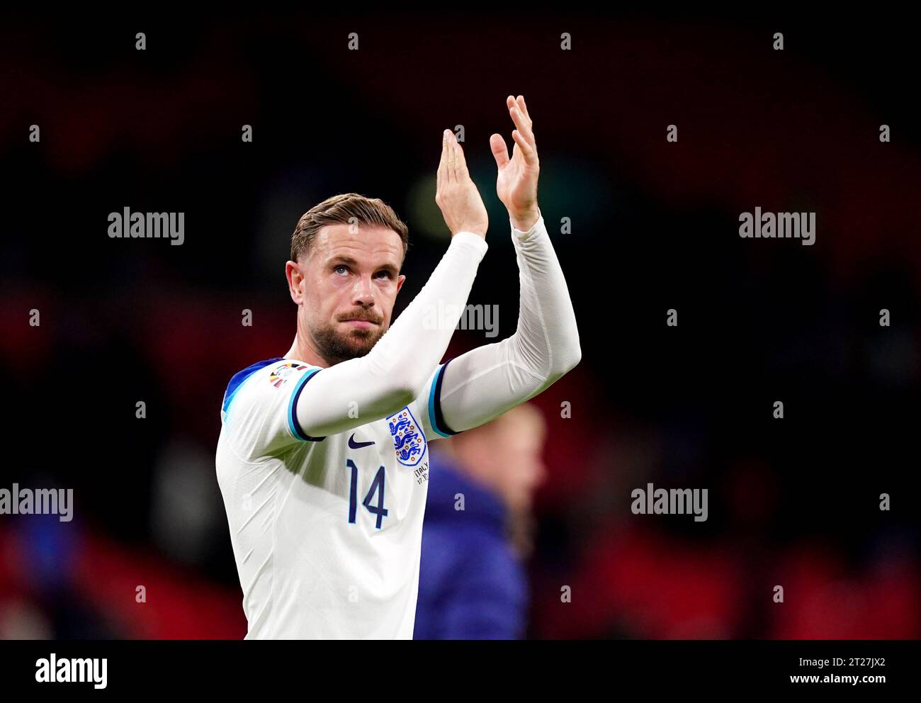 England's Jordan Henderson applauds the fans after the UEFA Euro 2024