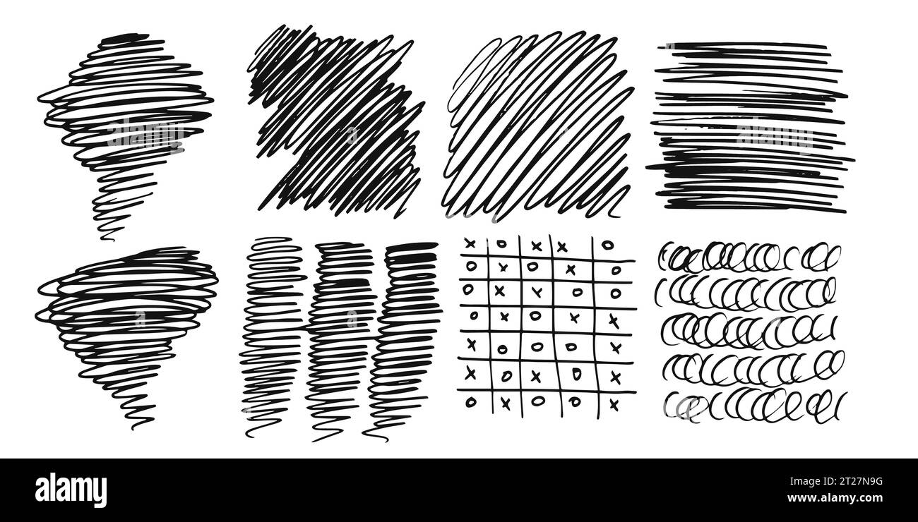 Pattern, texture, line hand drawn. Hatch drawing pen ink and crosshatch