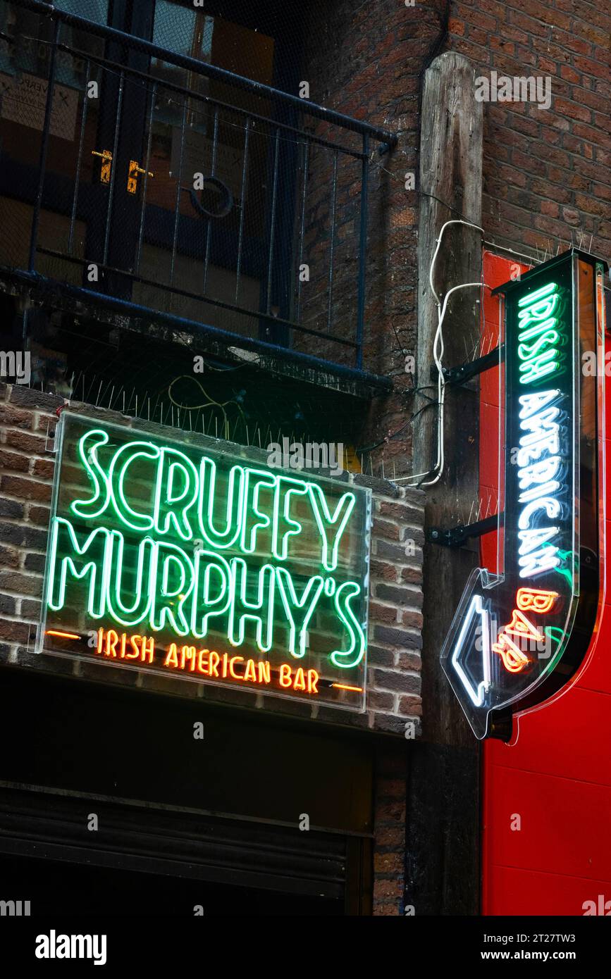 Scruffy Murphy's Irish American Bar in the Cavern Quarter in Liverpool Stock Photo