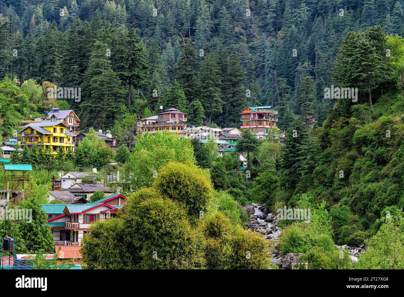 Buildings surround forest hires stock photography and images Alamy