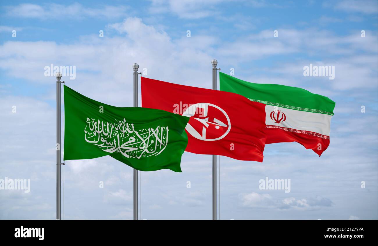 Iran hamas flags hi-res stock photography and images - Alamy