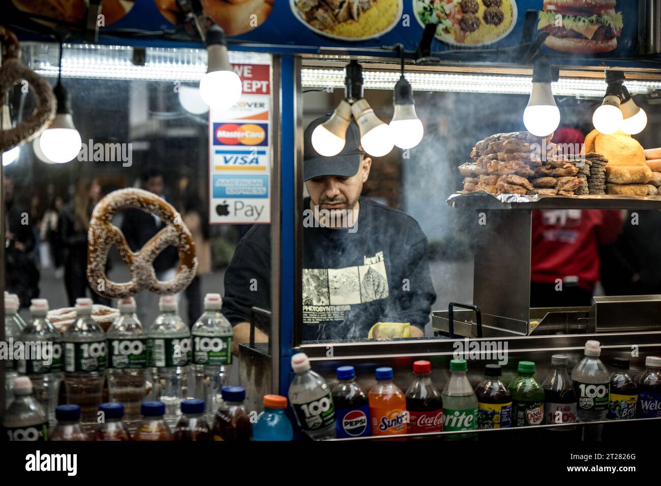 street food in New York Stock Photo