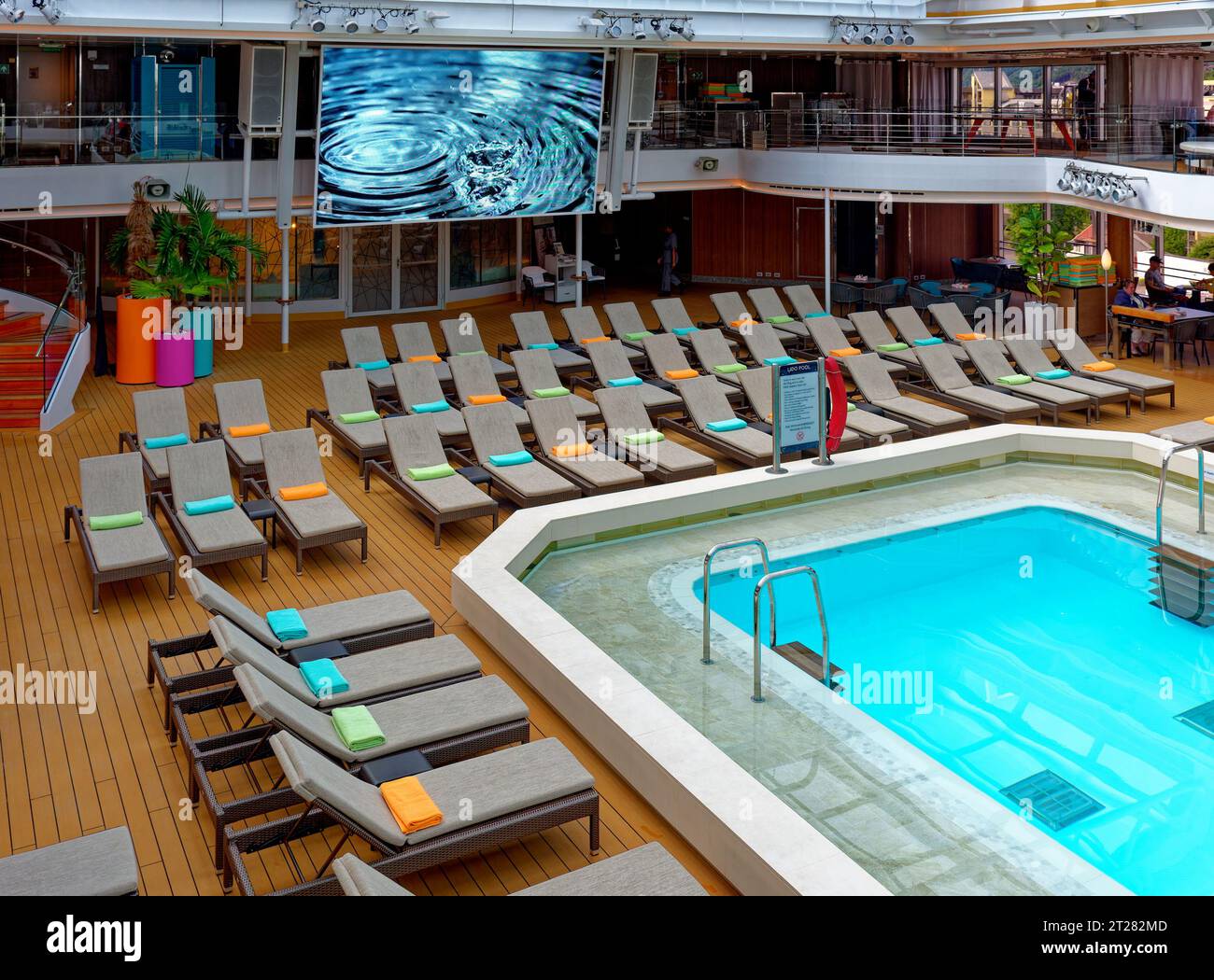 Indoor Pool in Cruise Ship Spa Stock Photo - Alamy