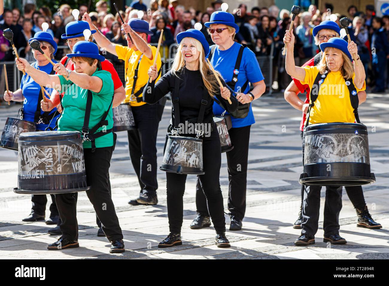 The Pandemonium Drummers at the Pearly Kings and Queens Harvest