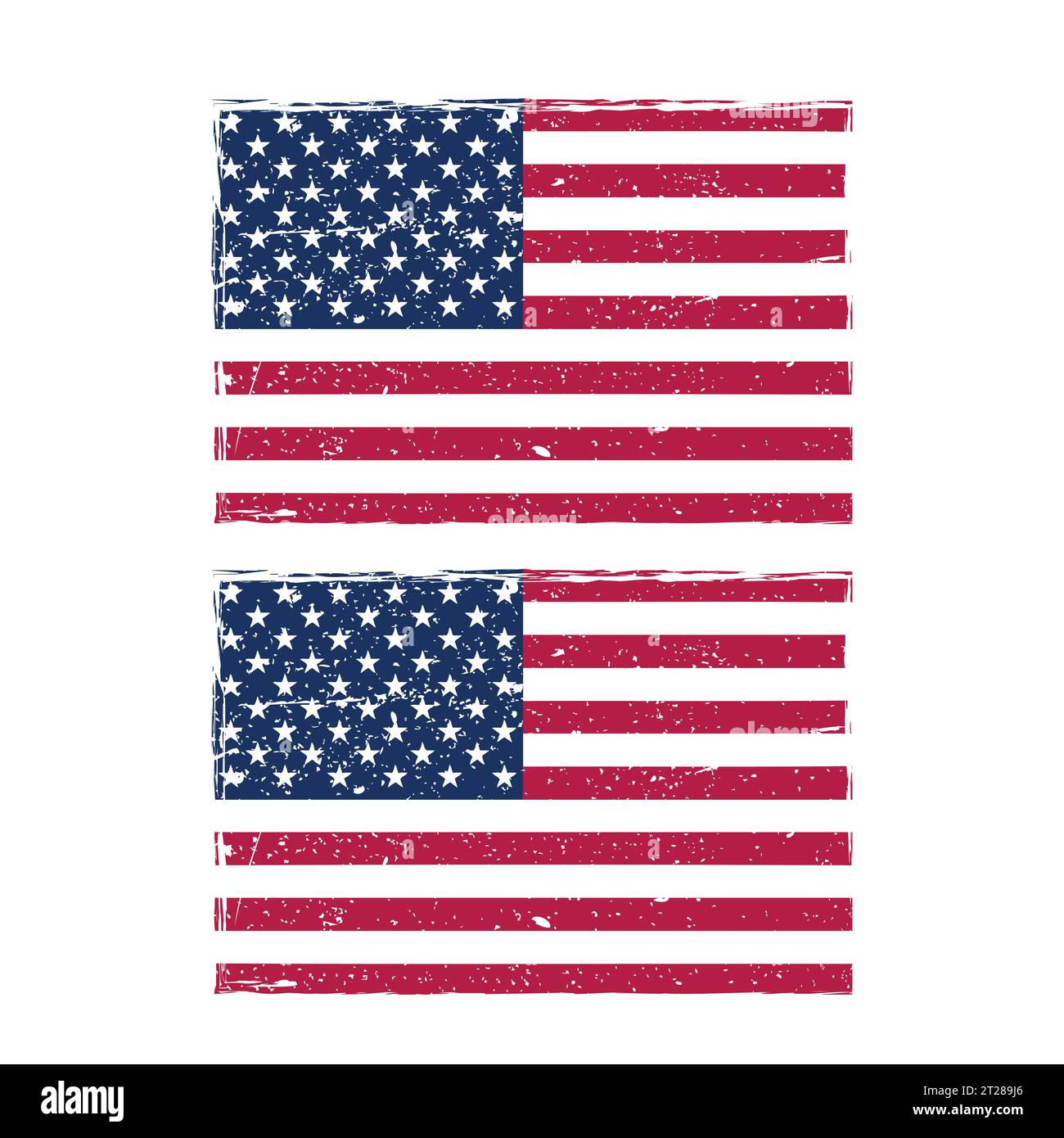 Grunge USA flag American flag with grunge texture Vector Stock Vector ...
