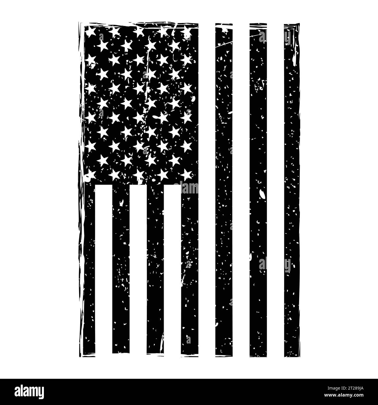 Grungy american flag Black and White Stock Photos & Images - Alamy