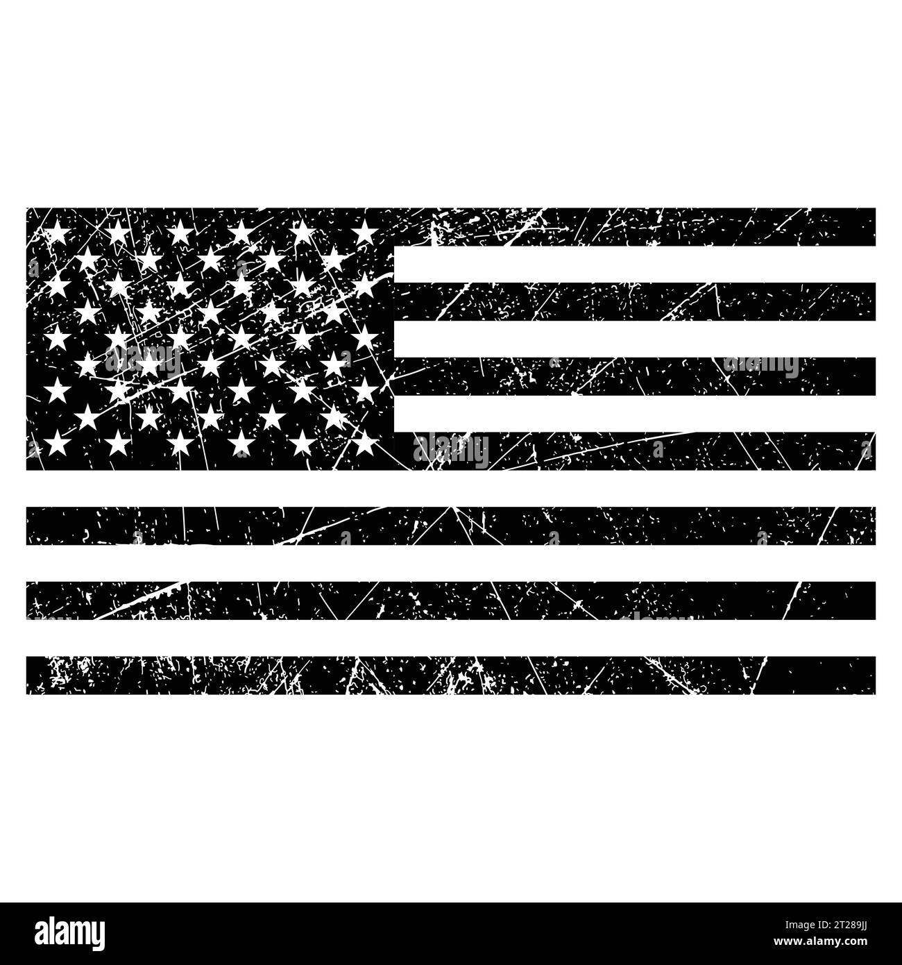 Grunge USA flag American flag with grunge texture Vector Stock Vector ...