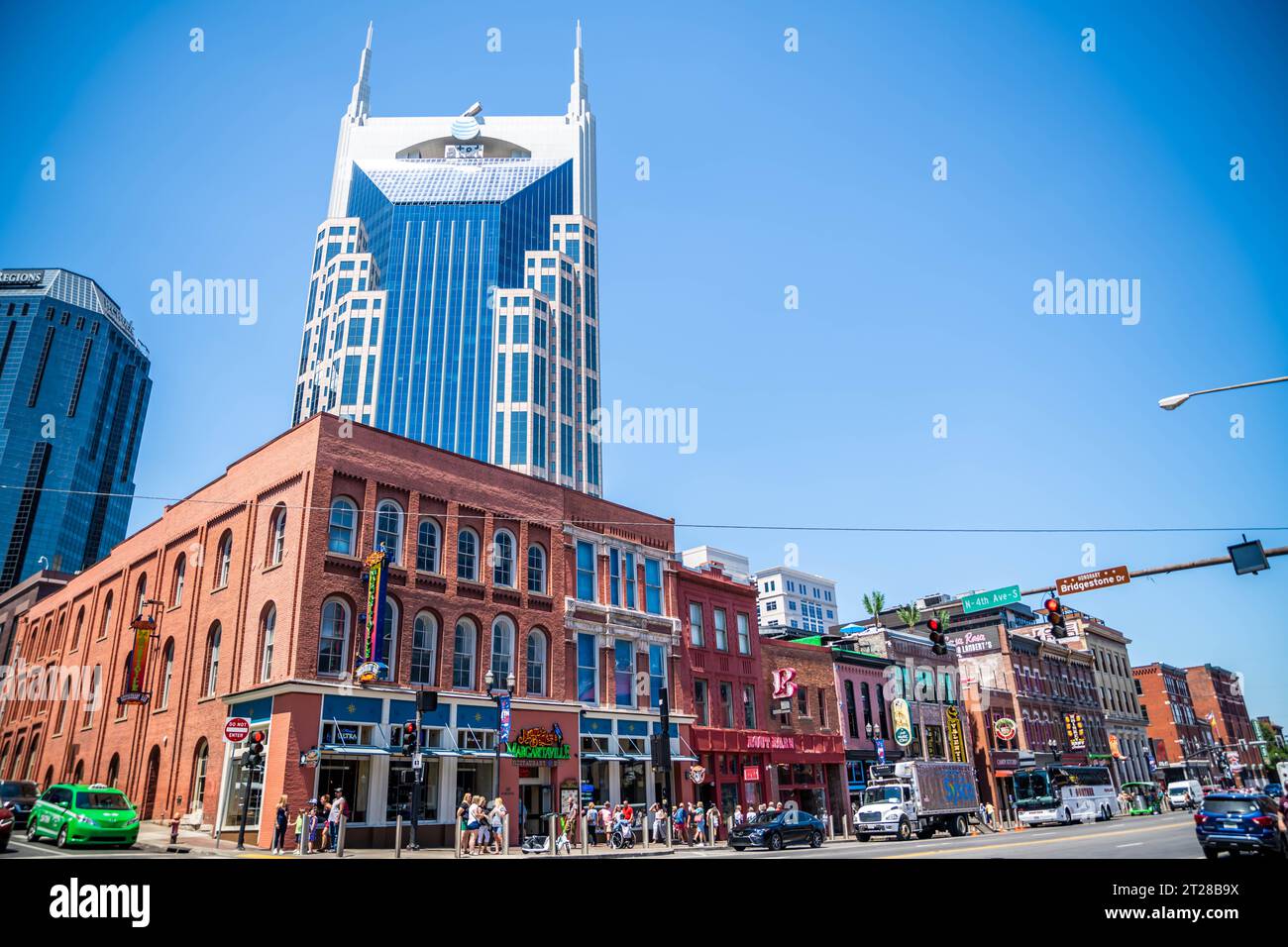 Nashville, TN, USA - June 29, 2022: A place known for its country music, thriving pop and rock scene Stock Photo