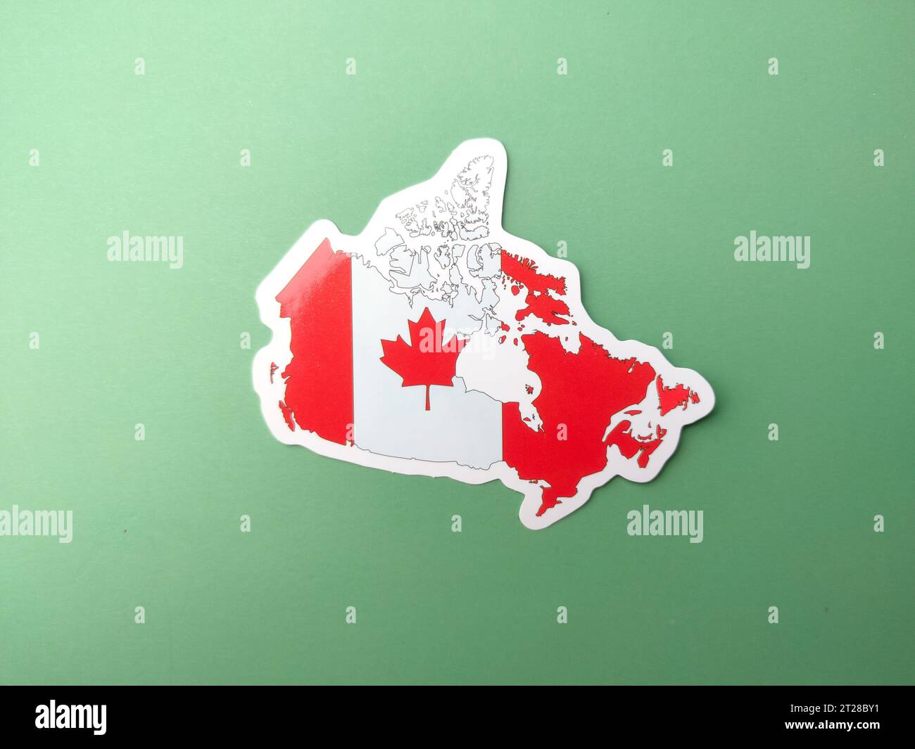 Canada flag stickers on hi-res stock photography and images - Alamy