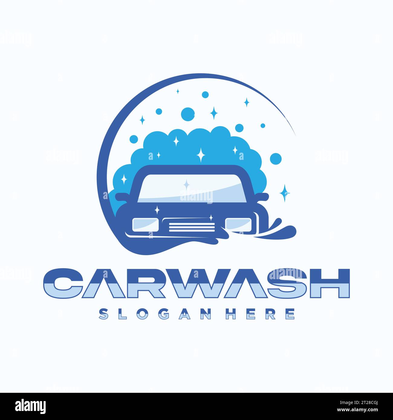 Car Wash logo design automotive cleaning template emblem. Vector ...