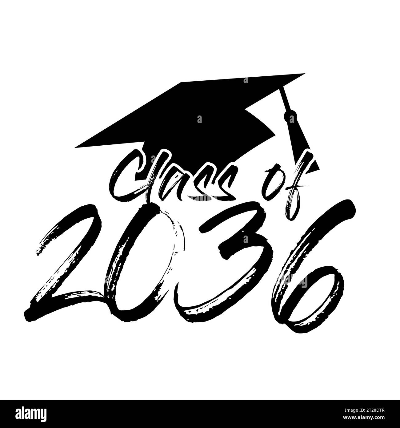 Class Of 2036 Design Vector Stock Vector