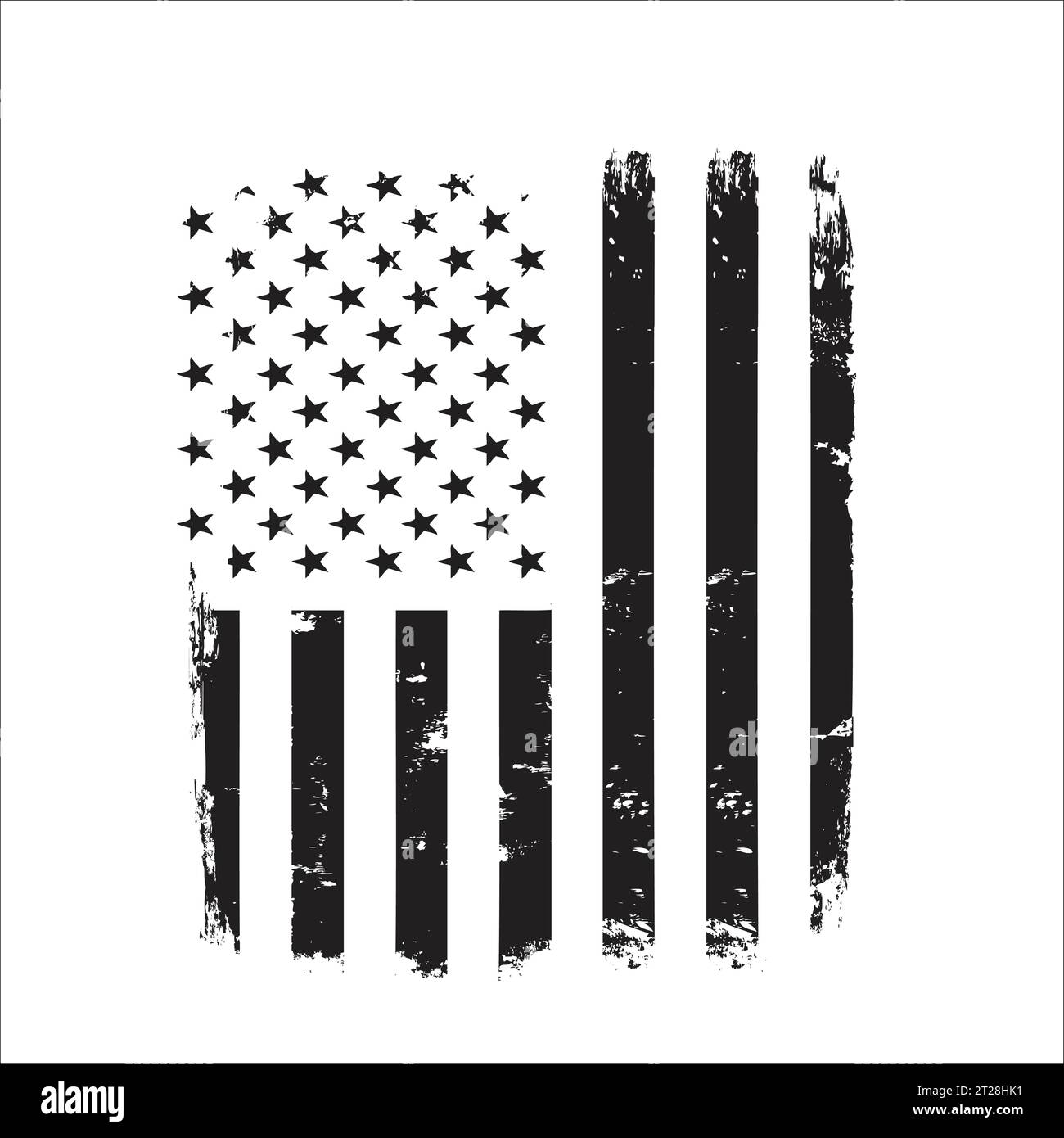 Grunge USA flag American flag with grunge texture Vector Stock Vector ...