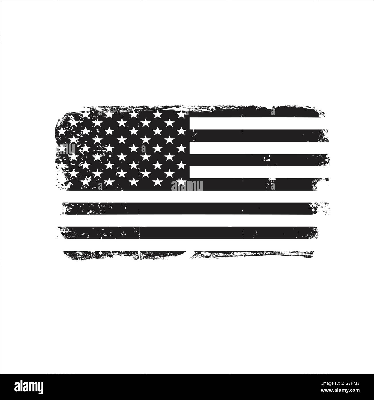 Grunge USA flag American flag with grunge texture Vector Stock Vector ...