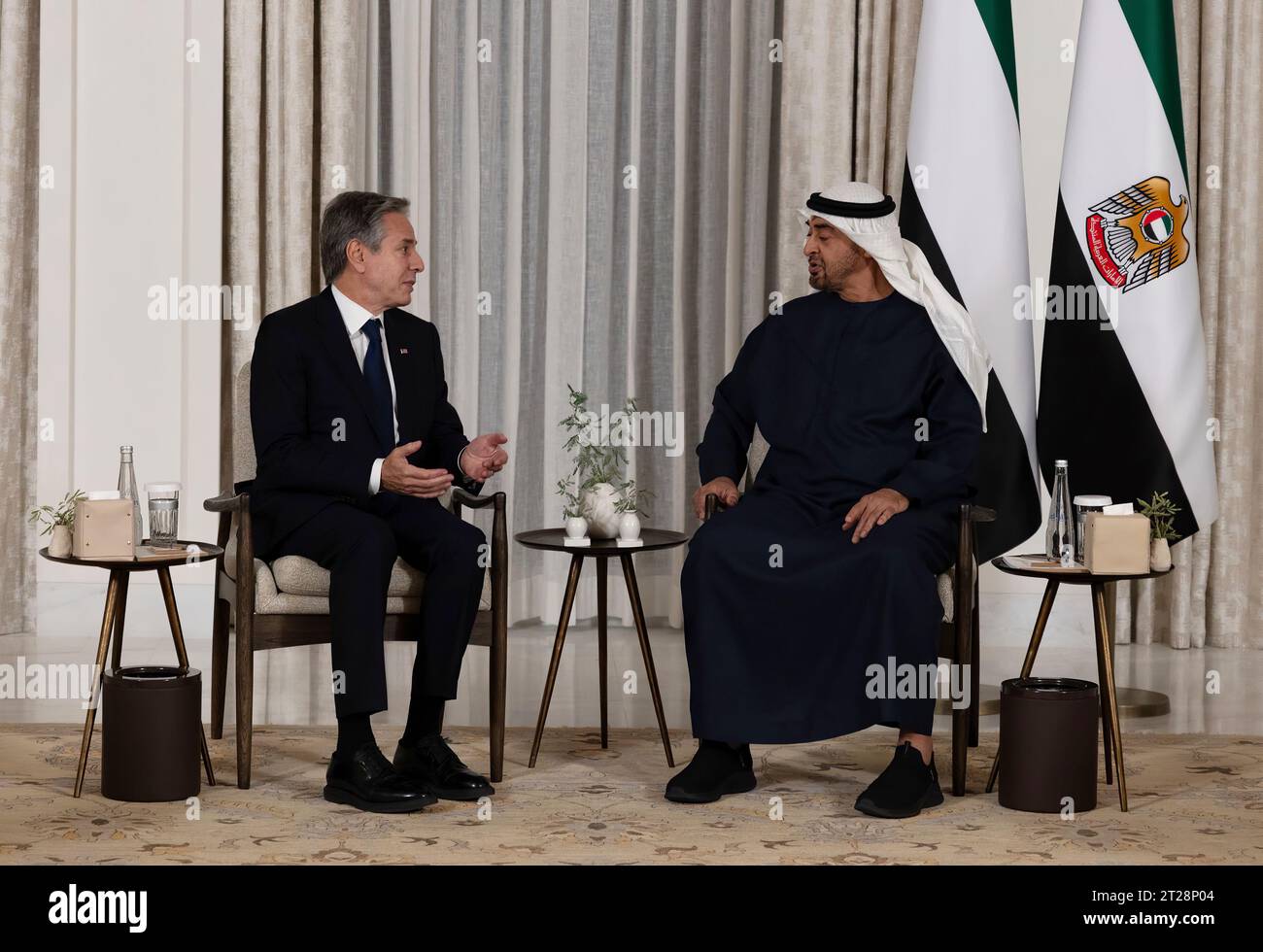 Secretary of State Antony J. Blinken meets with UAE President Sheikh