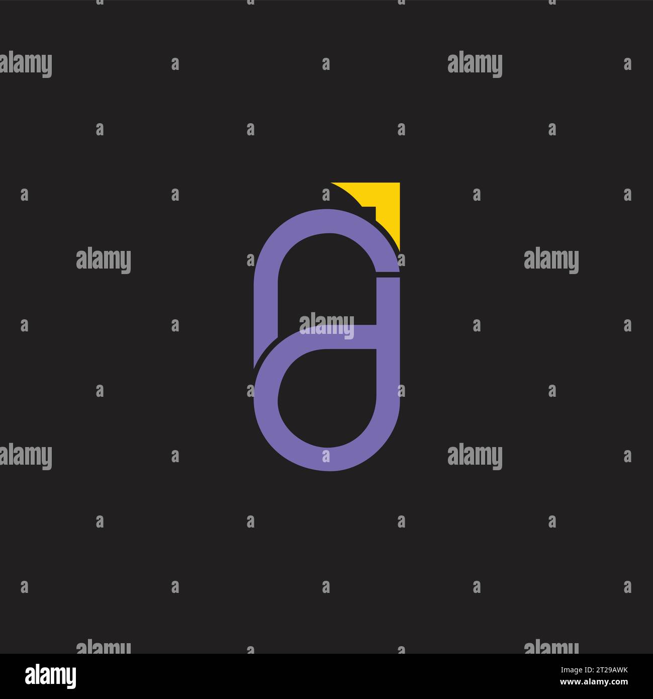 letter rd arrow plane simple logo vector Stock Vector