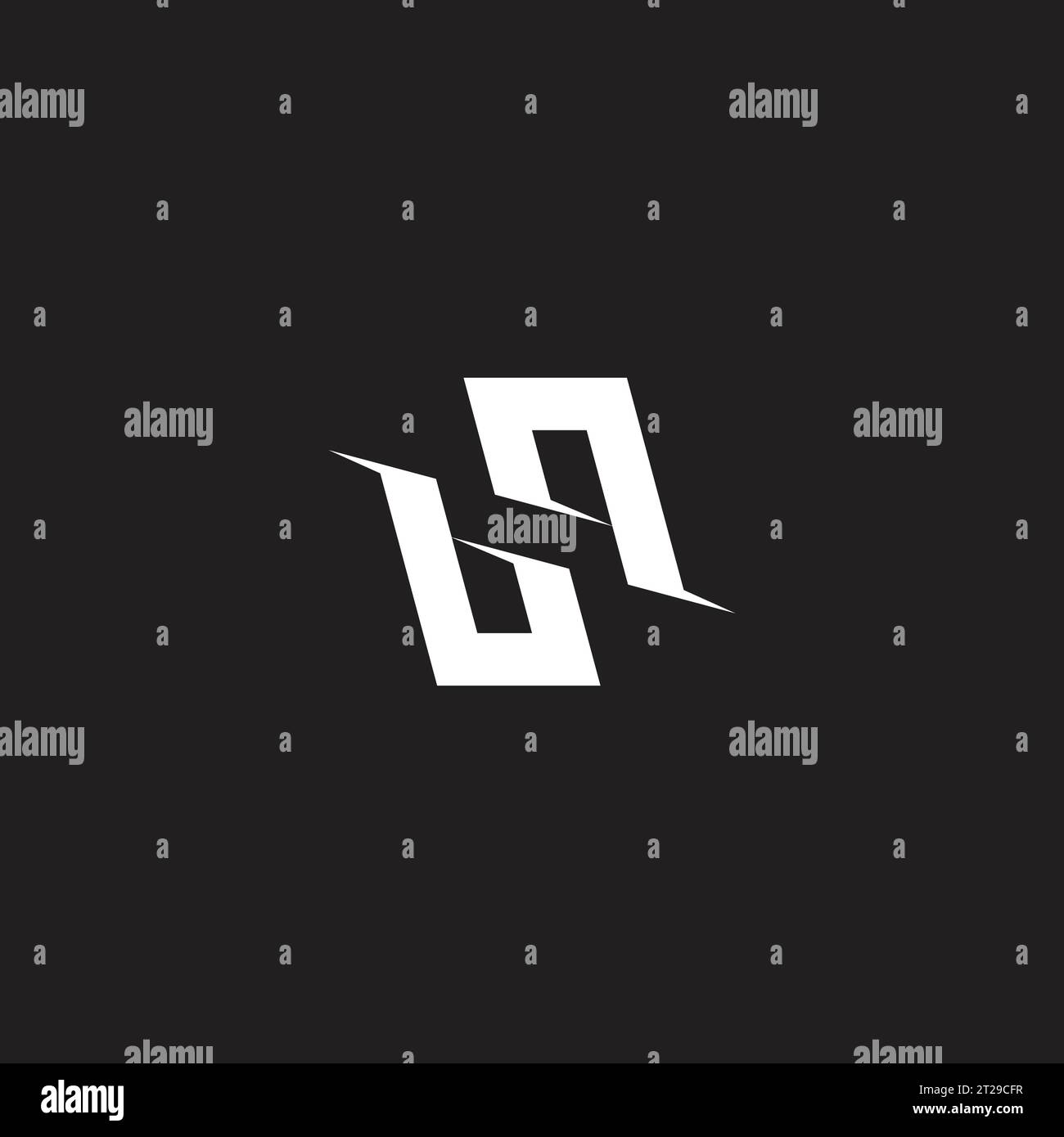 letter bq slice simple geometric logo vector Stock Vector Image & Art ...