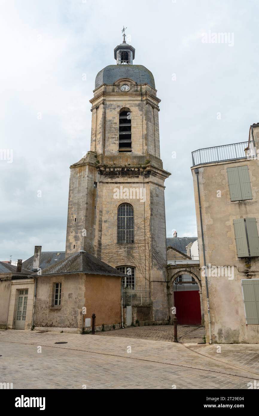 Beautiful tower next to the Grand Theatre de la Coursive. La Rochelle is a coastal city in southwestern France Stock Photo
